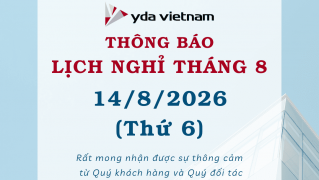 THÔNG BÁO KÌ NGHỈ THÁNG 8 (2026) 